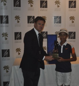 Arjun Gupta and Director of Golf Barney Coleman
