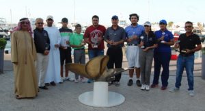 Winners of the January 2017 UAE National Monthly Medal at Jebel Ali Golf Resort